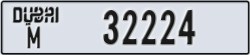 dubai - code - M - number -32224