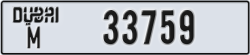 dubai - code - M - number -33759