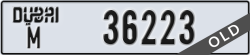 dubai - code - M - number -36223