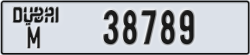 dubai - code - M - number -38789