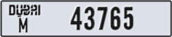 dubai - code - M - number -43765