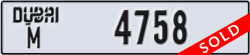 dubai - code - M - number -4758