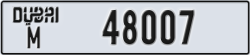 dubai - code - M - number -48007