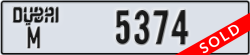 dubai - code - M - number -5374