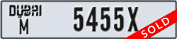 dubai - code - M - number -5455X