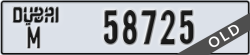 dubai - code - M - number -58725