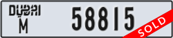 dubai - code - M - number -58815