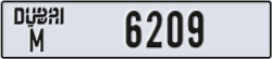 dubai - code - M - number -6209