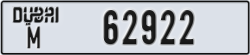 dubai - code - M - number -62843