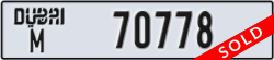 dubai - code - M - number -70778