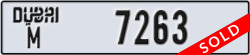 dubai - code - M - number -7263