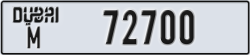 dubai - code - M - number -72700