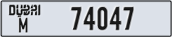 dubai - code - M - number -74047