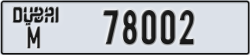 dubai - code - M - number -78002