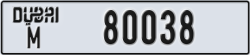 dubai - code - M - number -80038