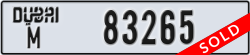dubai - code - M - number -83265