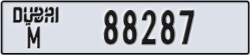 dubai - code - M - number -88287