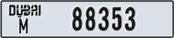 dubai - code - M - number -88353