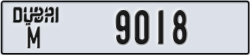 dubai - code - M - number -9018