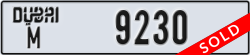 dubai - code - M - number -9230