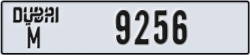 dubai - code - M - number -9256