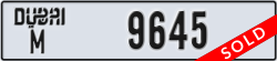 dubai - code - M - number -9645
