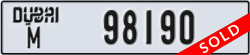 dubai - code - M - number -98190