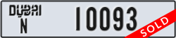 dubai - code - N - number -10093