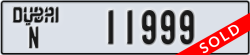 dubai - code - N - number -11999