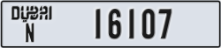 dubai - code - N - number -16107