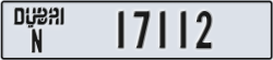 dubai - code - N - number -17112