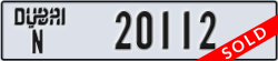dubai - code - N - number -20112