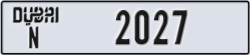 dubai - code - N - number -2027