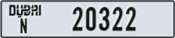 dubai - code - N - number -20322