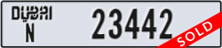 dubai - code - N - number -23442