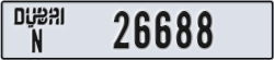 dubai - code - N - number -26609