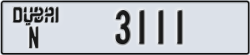 dubai - code - N - number -3032