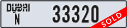 dubai - code - N - number -33320