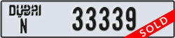 dubai - code - N - number -33339