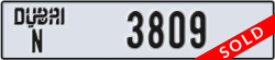 dubai - code - N - number -3809