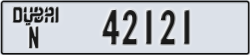 dubai - code - N - number -42121