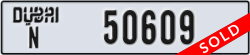 dubai - code - N - number -50609