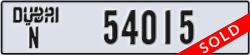 dubai - code - N - number -54015