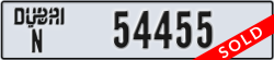 dubai - code - N - number -54455