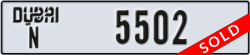 dubai - code - N - number -5502