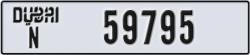dubai - code - N - number -59795