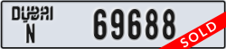 dubai - code - N - number -69688