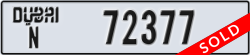 dubai - code - N - number -72377