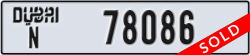 dubai - code - N - number -78086