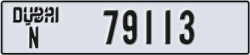dubai - code - N - number -79113